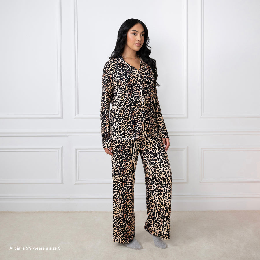 Girls Night Leopard Pajama Set
