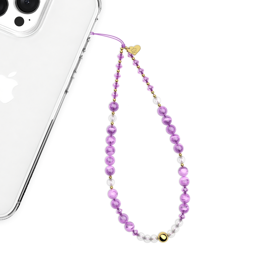 Amethyst Gemstone Phone Charm
