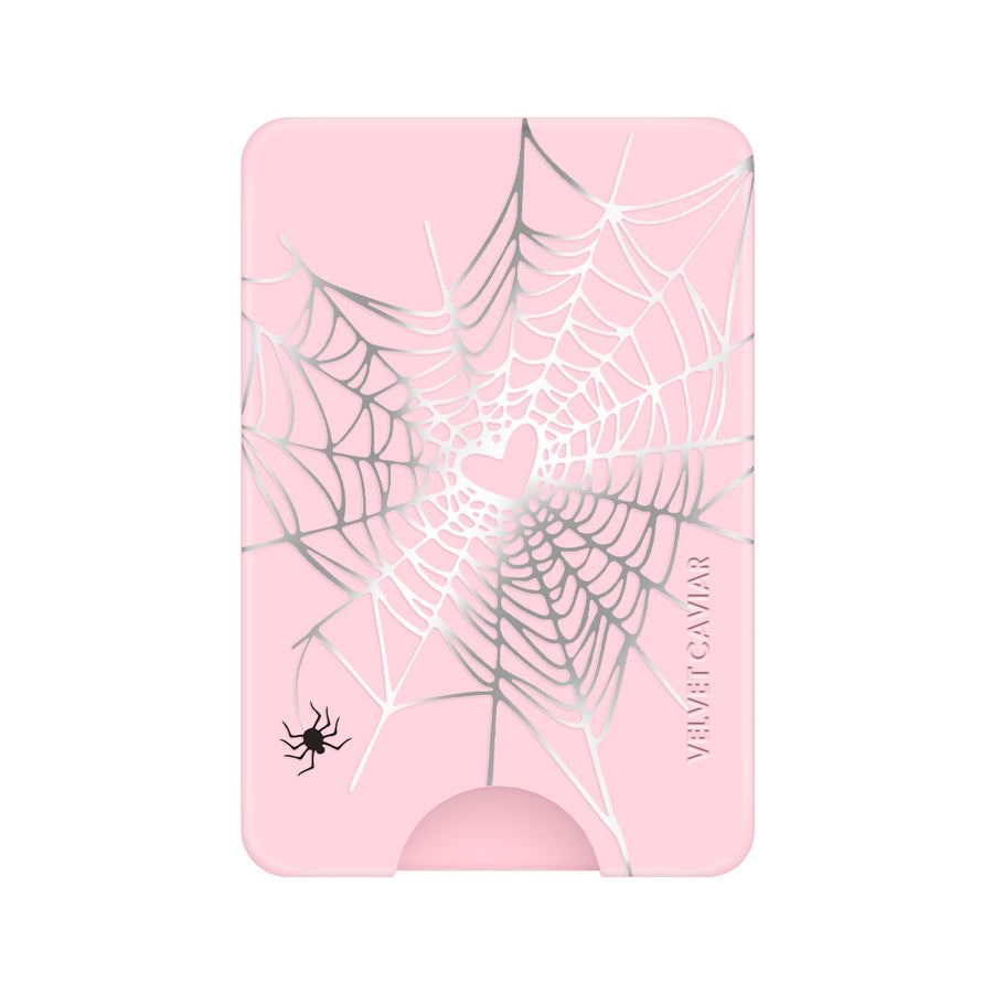 Widow’s Web Chrome MagSafe Wallet