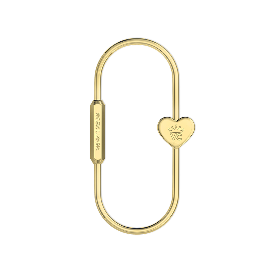 Gold Carabiner Bag Charm