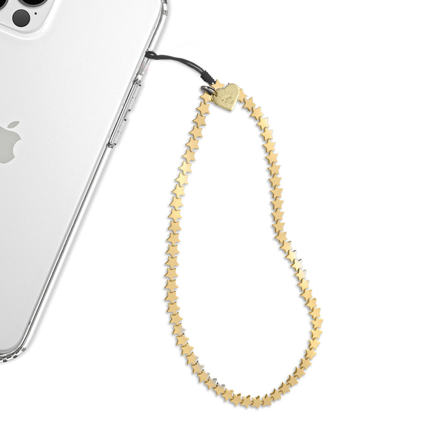 Gold Stars Phone Charm