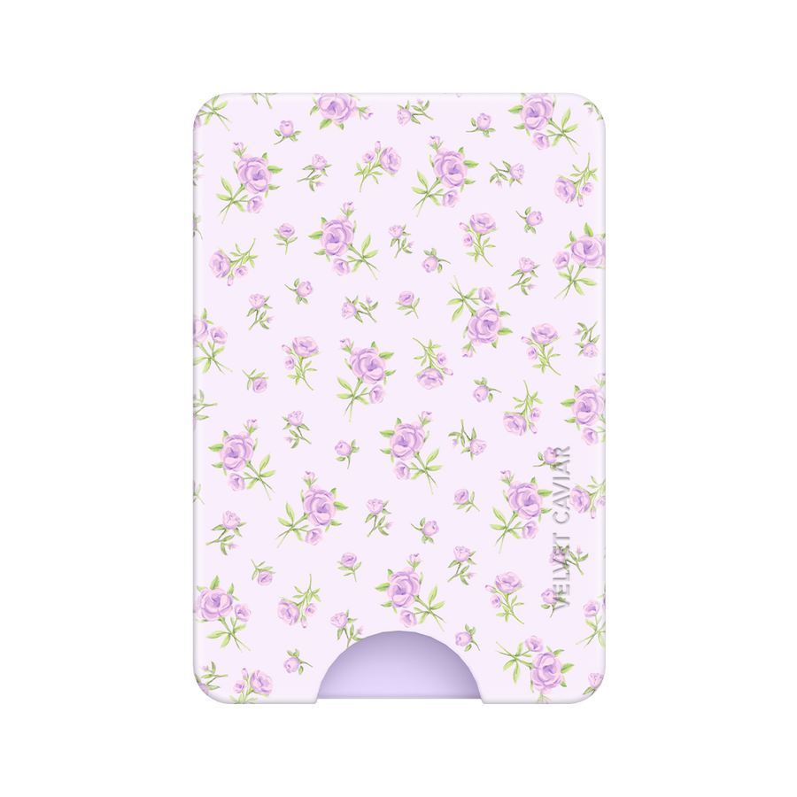 Dainty Lilac Floral MagSafe Wallet