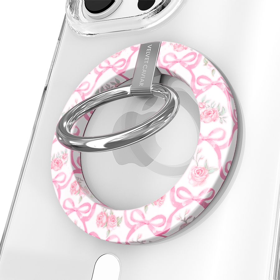 Lovely Pink Bows MagSafe Grip Ring