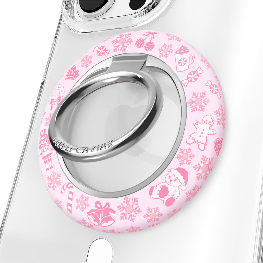 Pink Christmas MagSafe Grip Ring
