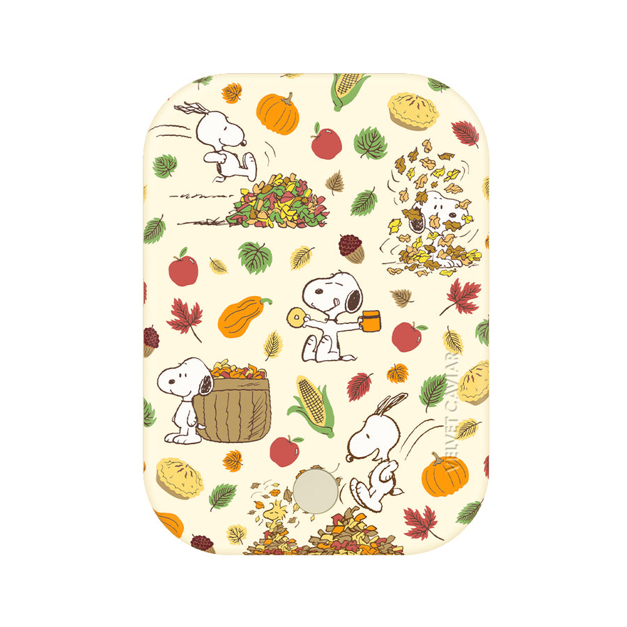 Snoopy Autumn Leaves MagSafe Battery Power Pack