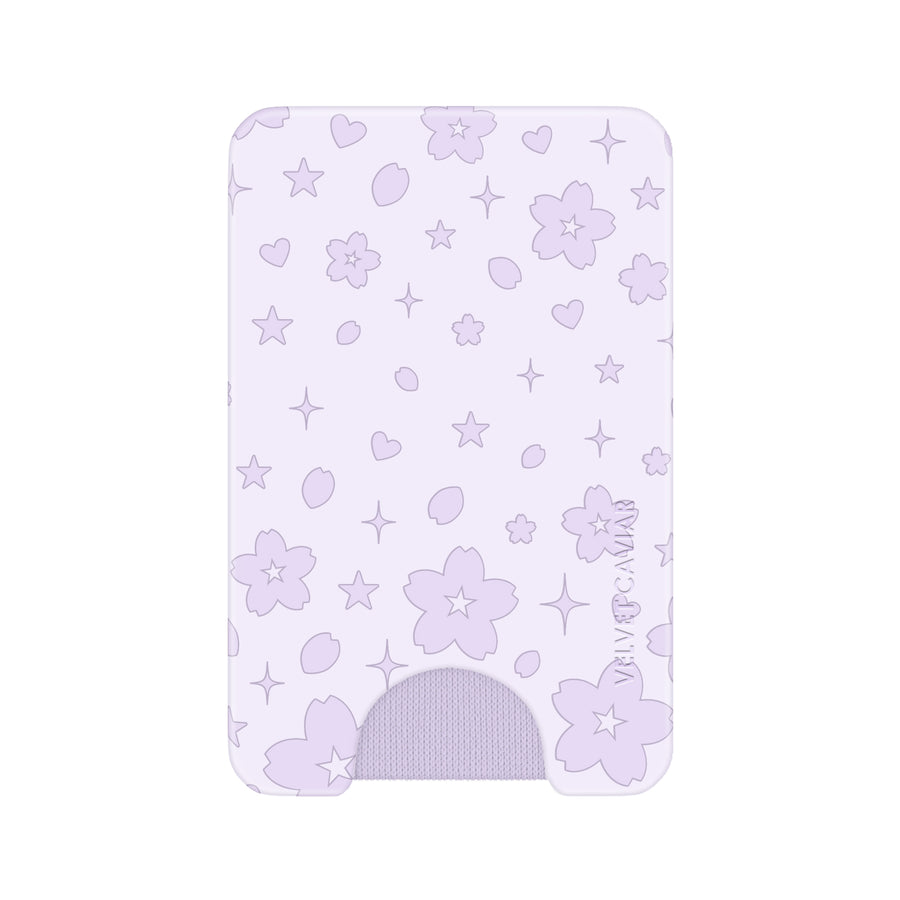 Lavender Cherry Blossom MagSafe Wallet