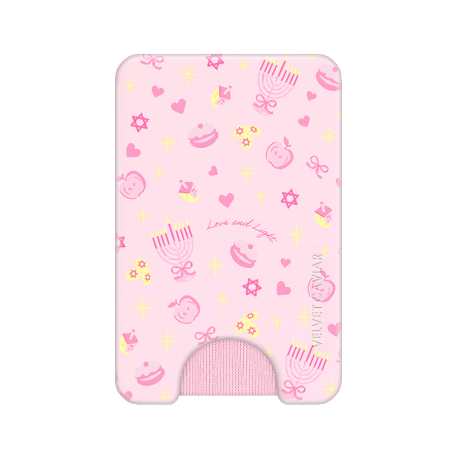 Pink Hanukkah MagSafe Wallet