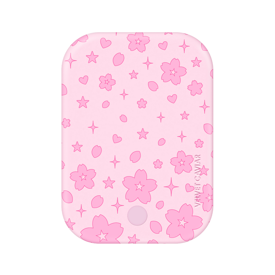Pink Cherry Blossom MagSafe Battery Power Pack