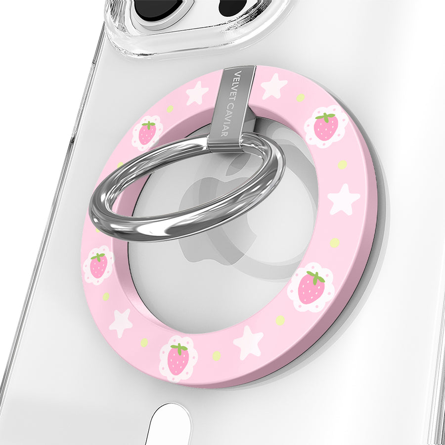 Strawberry Macaron MagSafe Grip Ring